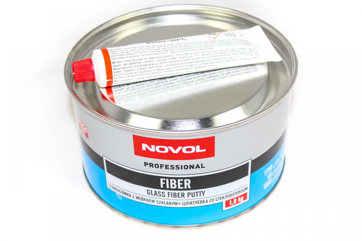 Novol Fiber Шпатлевка со стекловолокном 1,8кг 1225